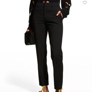 REDValentino straight leg ankle tuxedo inspired pants